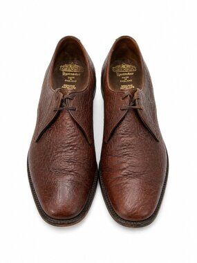 Grenson Footmaster “Country Antwerp” Derby Shoes – Brown Antelope Leather – 8